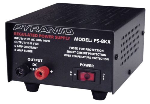 New Pyramid Ps8kx Ac To Dc 8 Amp 12v Fully Regulated Low Ripple Power Supply