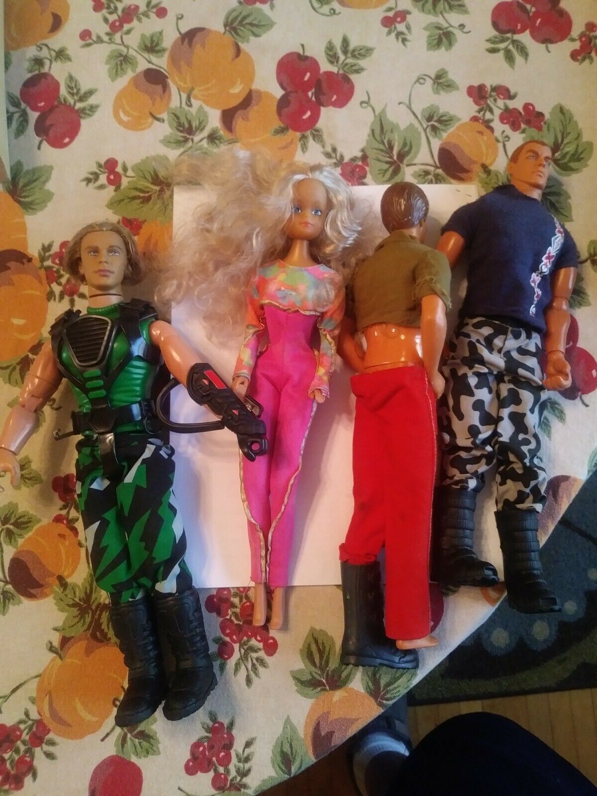 Hodge Podge Of Vintage Dolls, 4 Total, Steffi Love, Ken, Lanard, Gi Joe, Clothed