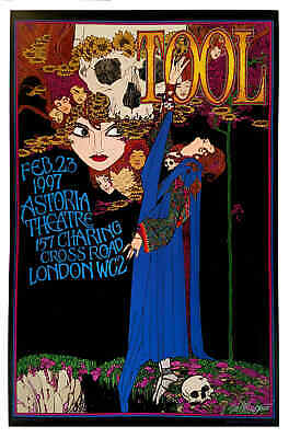 Tool Poster Astoria Theater London 1997 New Artist Edition Hand-signed Bob Masse