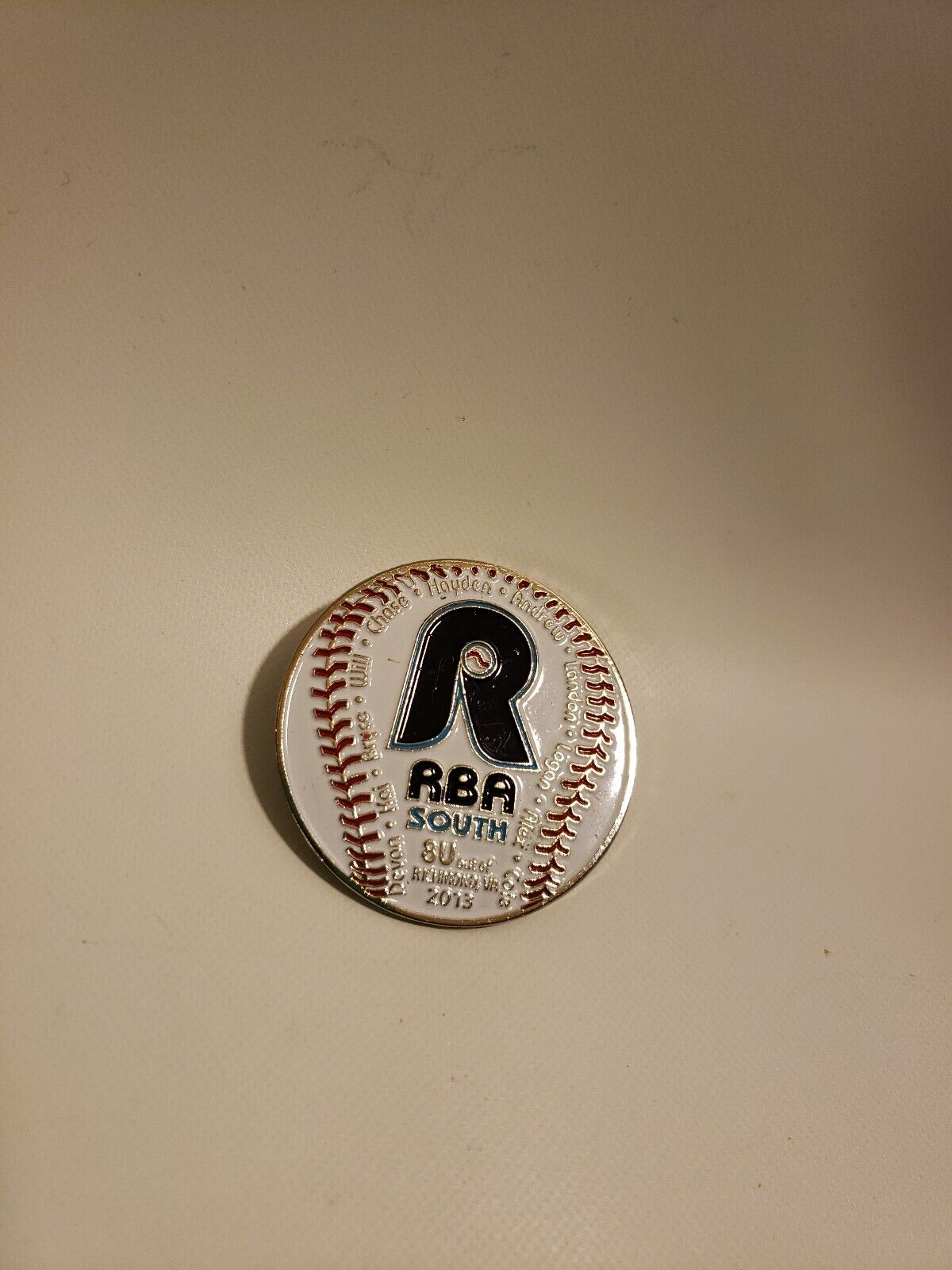 Rba South 8u Richmond Virginia Baseball Team Club One Post Pin