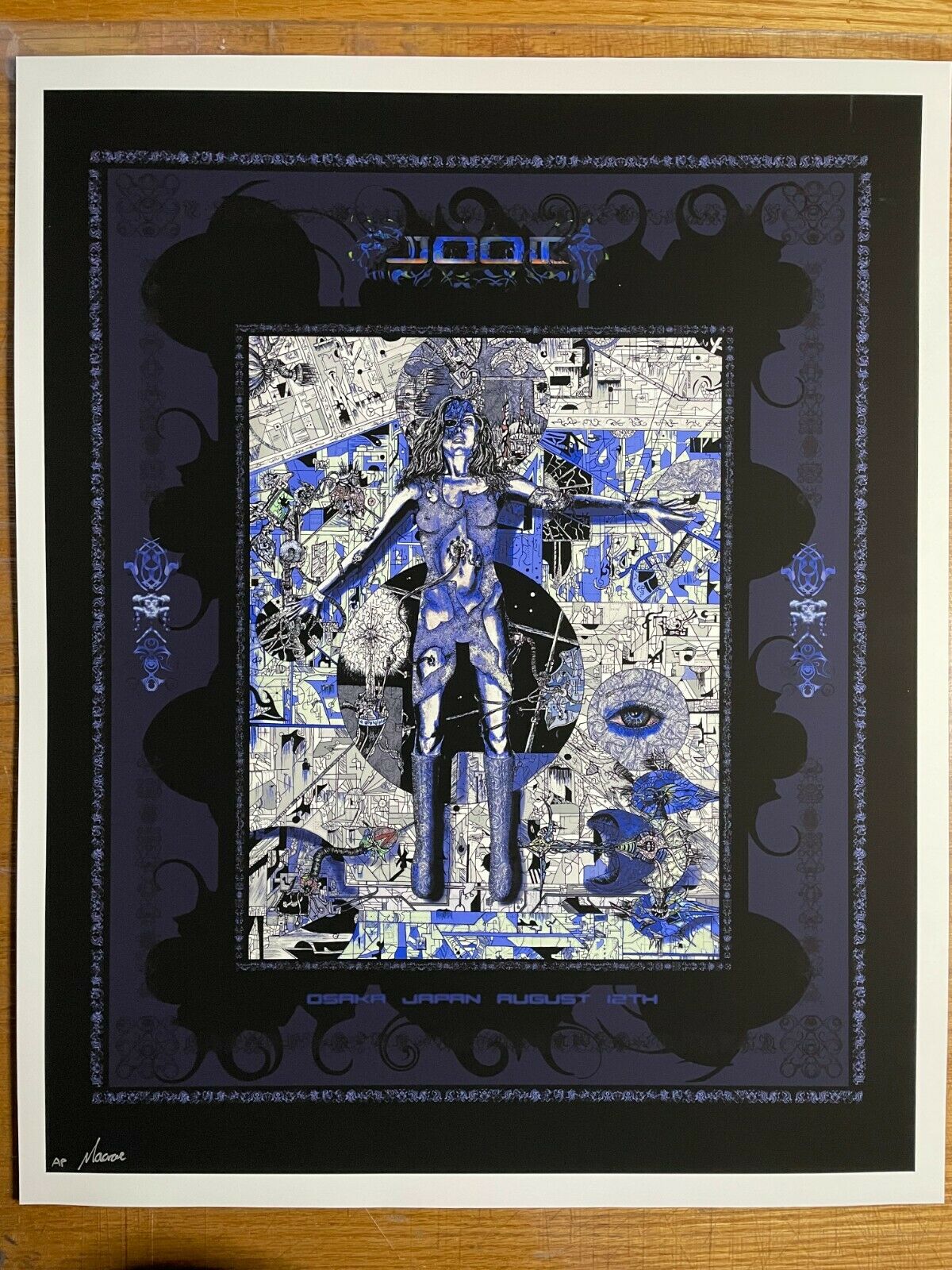 Tool 2006 Japan Concert Show Poster S/n Blue Variant Ap Special Auction