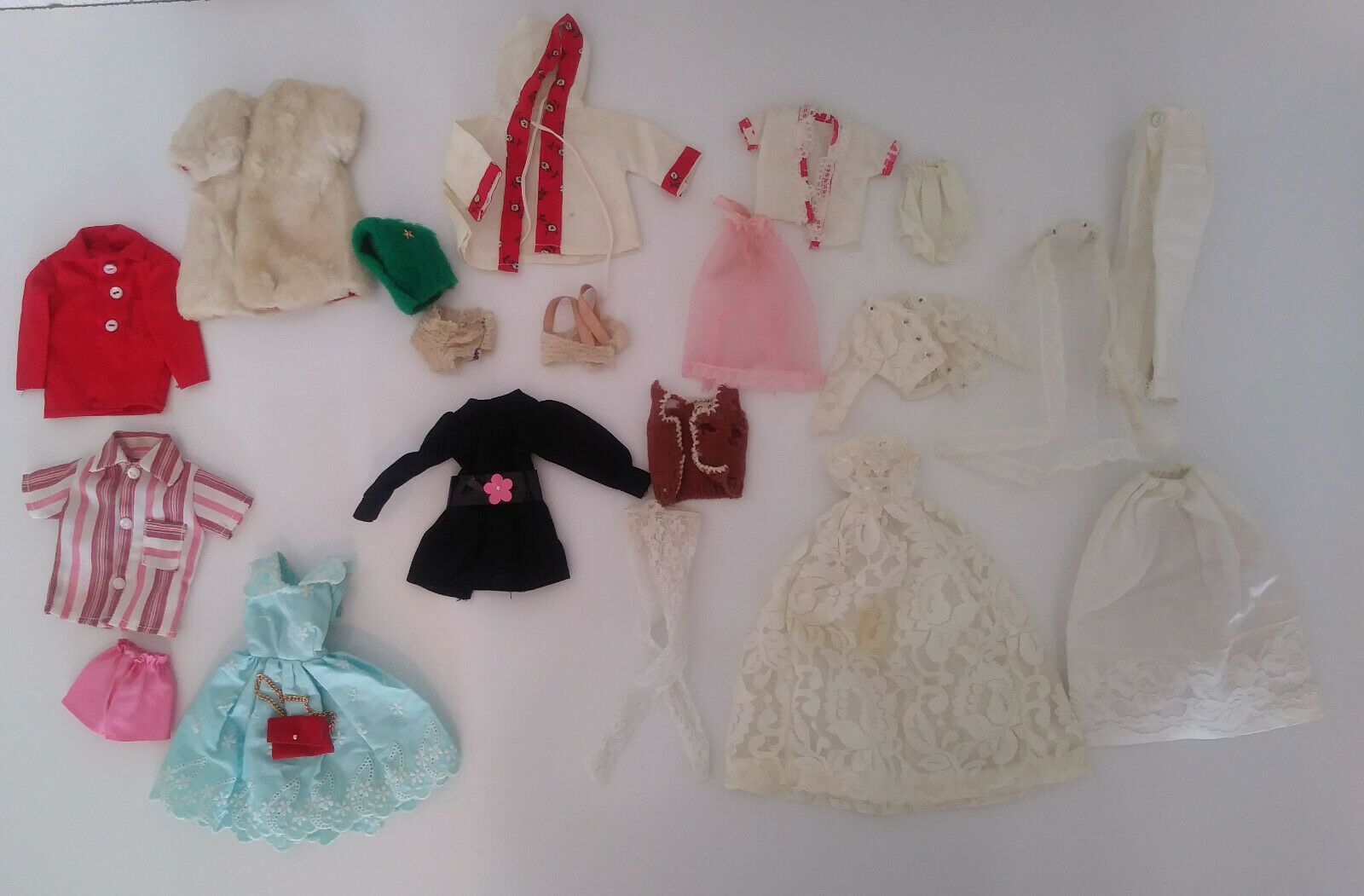 Barbie Doll Clothes & Hangers Ken Allan Skipper Booklets Vintage Mixed Lot